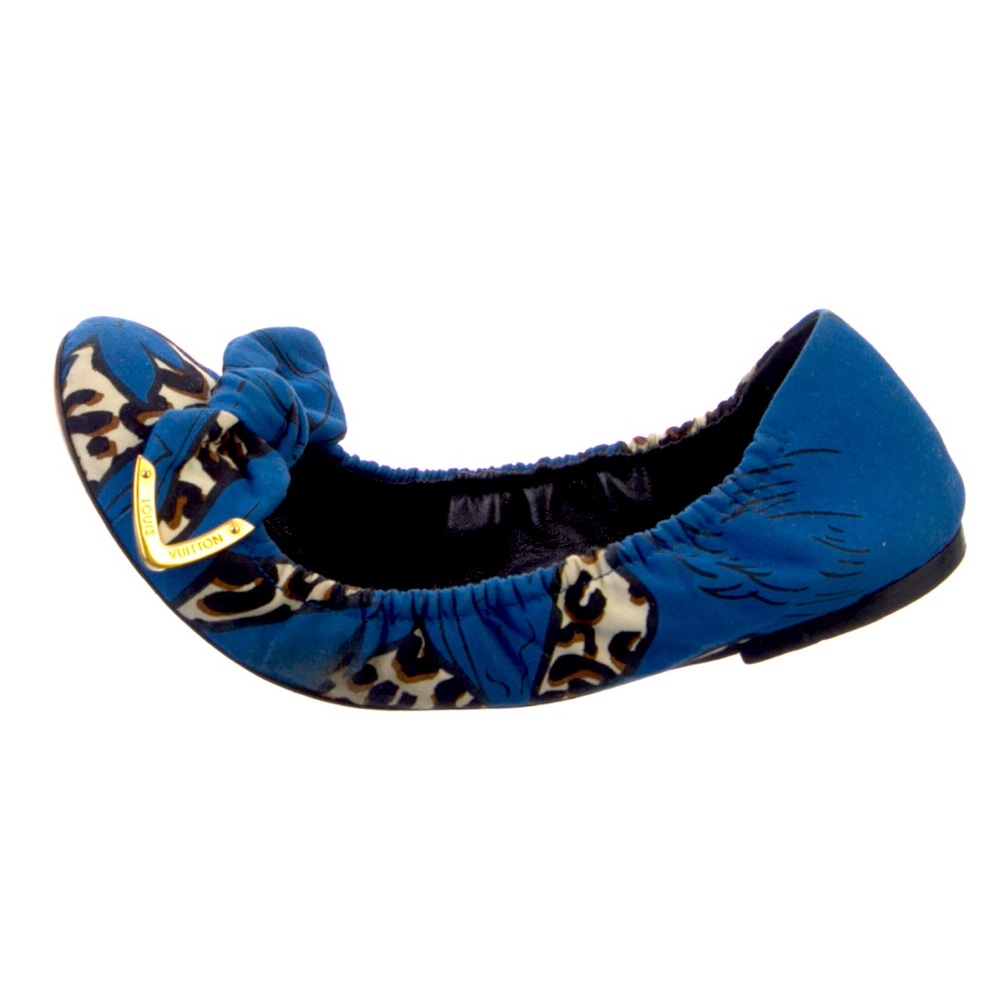 $SOLD$ Louis Vuitton Canvas Floral Print Ballet Flat